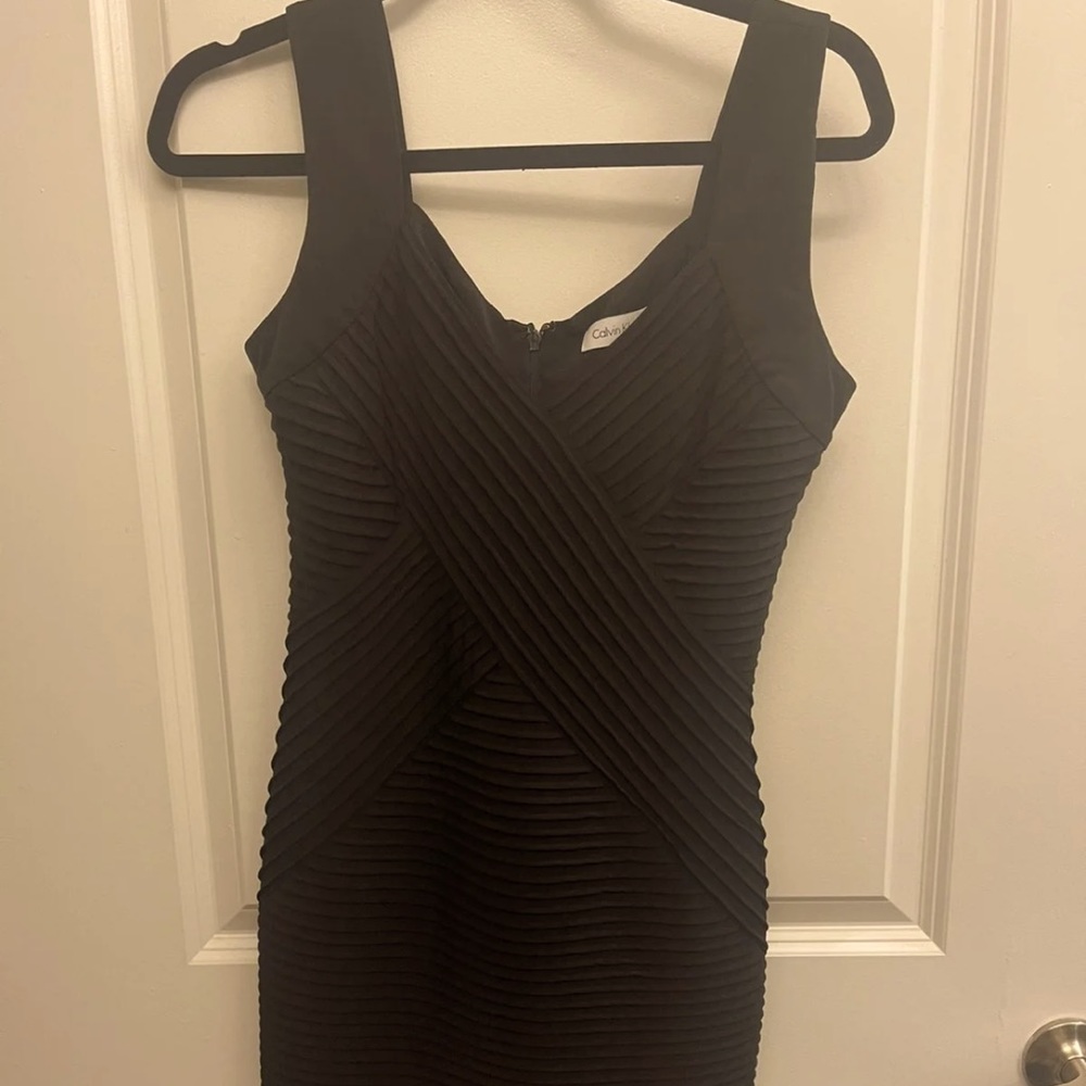 Black Calvin Klein sleeveless dress